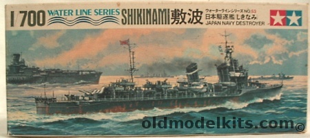 Tamiya 1/700 IJN Destroyer Shikinami, WLD053-125 plastic model kit